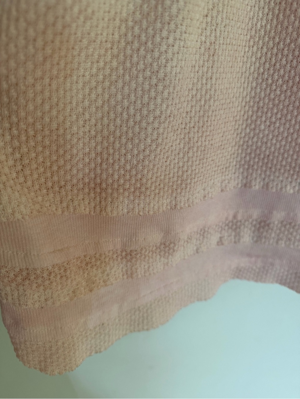 POL Pink Relaxed Fit Two-Tone Waffle Knit Tunic Tank Top L Large - Picture 4 of 6